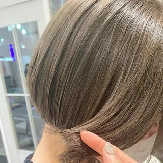 ミディアム カラー ウルフカット ハッシュカット/七海のヘアスタイル