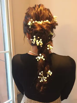 ロング ヘアアレンジ レイヤーカット✂️ 横浜No1♡下鳥翔子のヘアスタイル