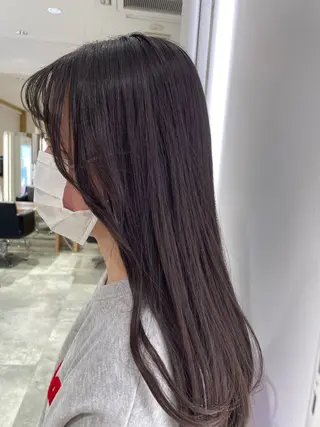 ロング 長町/酸性ストレート /曲がる縮毛矯正のヘアスタイル