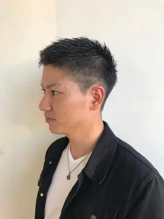 ショート メンズ 🟦メンズパーマ🟦 横浜駅｜小上馬淳司のヘアスタイル