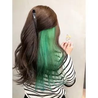 ロング カラー 推しカラー✨ オタク美容師ユウカのヘアスタイル