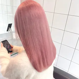 セミロング カラー 🫧うる艶トレンド 🫧透明感カラーのヘアスタイル