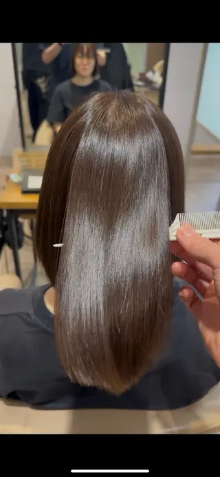 ミディアム センター南　髪質改善 大引　優のヘアスタイル