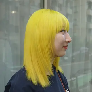 ミディアム カラー ohasi yunaのヘアスタイル