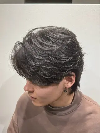 ショート パーマ メンズ メンズ特化美容師 中戸 滉のヘアスタイル