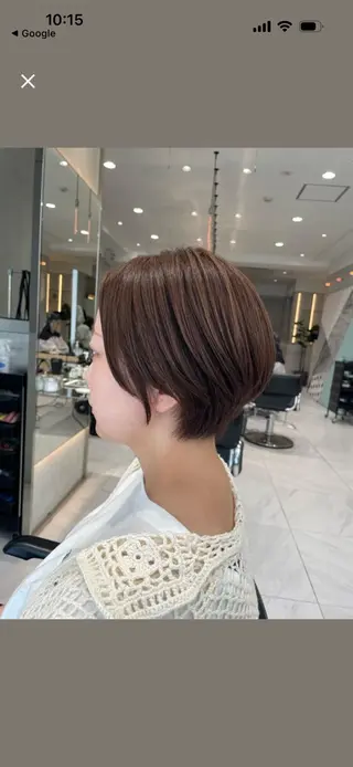 ショート カラー 似合わせカットカラー 💎モエのヘアスタイル