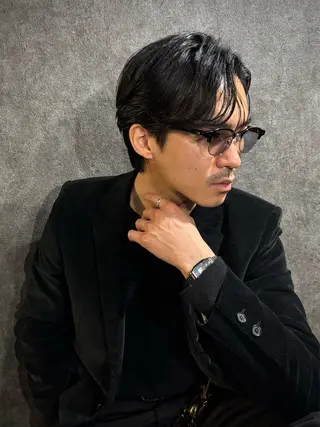 ショート メンズ メンズパーマ/難波/ 心斎橋　室園亮佑のヘアスタイル