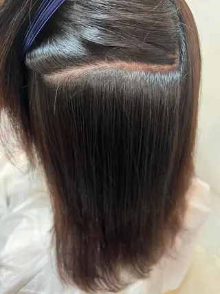 セミロング 抜きっぱなしブロンド /ハイトーン/カナタのヘアスタイル