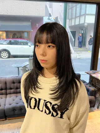 ロング カラー ヘアアレンジ レイヤー/艶髪矯正 🪐takushiのヘアスタイル