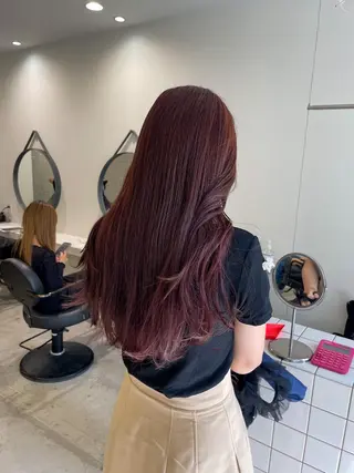 ロング カラー Koto🌿 ブリーチなしカラーのヘアスタイル