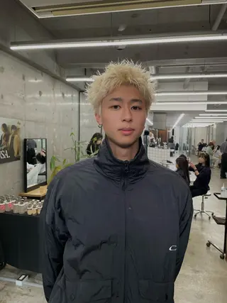 カラー メンズ メンズショート/ 海外ブロンド/ｿｳﾀのヘアスタイル