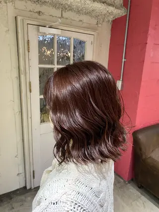 ミディアム カラー 透明感うる艶カラー ¦コユキ🫧💞のヘアスタイル