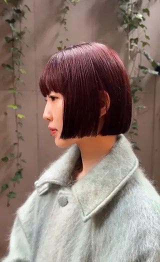 ショート カラー ボブ/ショート 吉田竣のヘアスタイル