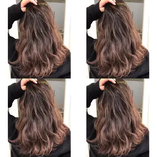 セミロング カラー ヘアアレンジ 縮毛矯正 髪質改善寺坂雄飛💐のヘアスタイル