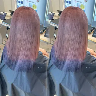 ロング カラー ベージュ/つや髪/ レイヤー／ゆいなのヘアスタイル