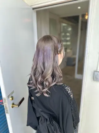 ミディアム 👑ハイトーン👑プ ルエクステ👑だいとのヘアスタイル