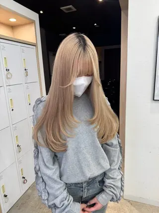 ロング カラー 小顔カット/艶 カラー特化♡MIHOのヘアスタイル