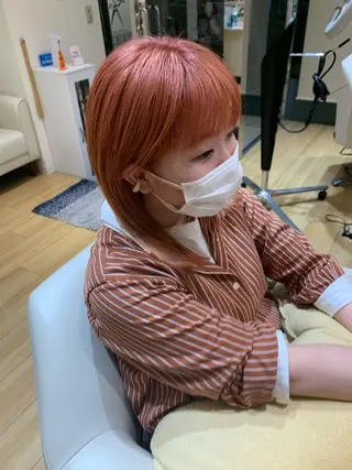 ミディアム カラー 全国1位🥇世界5位 小野田　礼花のヘアスタイル