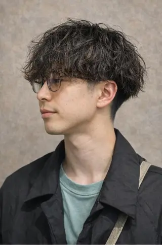 メンズ パーマ ”メンズ”垢抜け🔥 QUATRO片岡のヘアスタイル