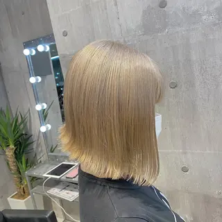 ショート 🤍ムラ修正ブリーチ 🤍原宿/YUUのヘアスタイル