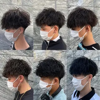 ショート カラー パーマ メンズ 【メンズサロン】 BLUCK 横浜のヘアスタイル
