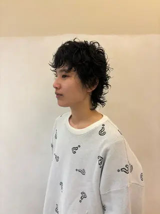 パーマ メンズ オオカメ ユヅキのヘアスタイル