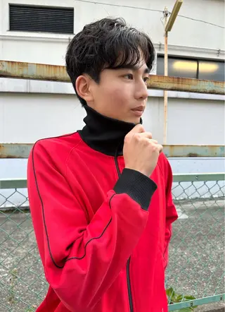 ショート パーマ 田中 泰正のヘアスタイル