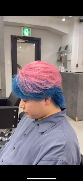 カラー メンズ カマタ ハルキのヘアスタイル