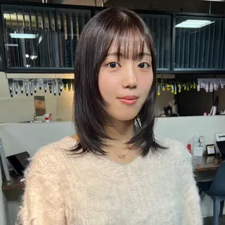 ミディアム カラー 💘札幌クロスパーマ 髪質改善💘rinaのヘアスタイル