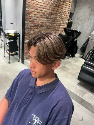 ミディアム バレイヤージュ職人 🔥代表YU-SHIのヘアスタイル