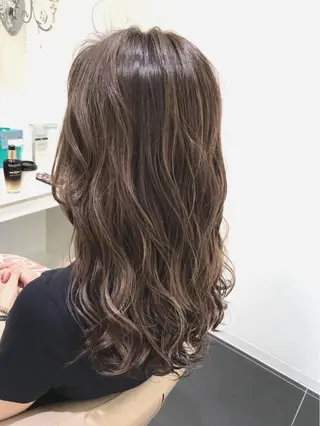 セミロング カラー 山崎俊輔/髪質改善 /バレイヤージュのヘアスタイル