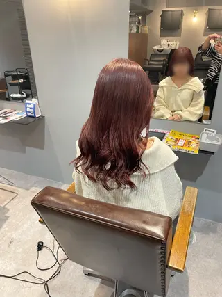 セミロング Mimi🎀ブリーチ なし透明感 Ｗカラーのヘアスタイル