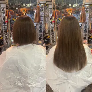 ロング カラー ヘアアレンジ 🌈派手髪エクステ ブレイズ🌈ひろとのヘアスタイル