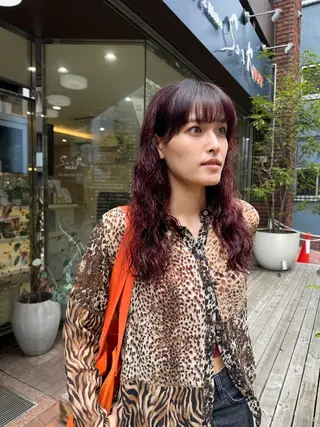 セミロング カラー パーマ Seeknext // Rukaのヘアスタイル