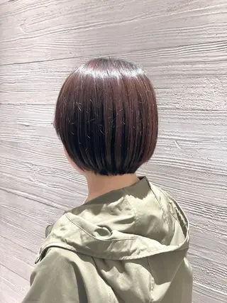 ショート サキ🤍ハイトーン 🩰くびれ巻きヘアのヘアスタイル