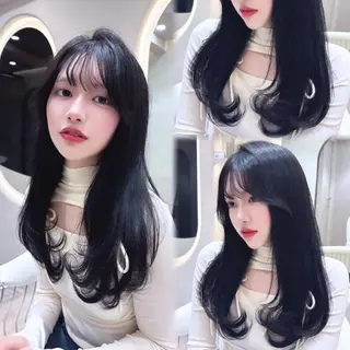 ロング 上品♡韓国レイヤー ‎🤍のの‎🤍のヘアスタイル