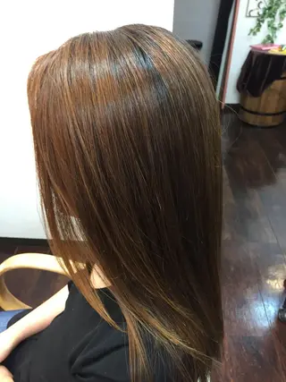 ロング パーマ 桧山 真のヘアスタイル