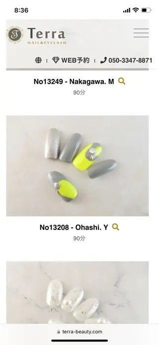 ネイル 稲田 邦枝のネイルデザイン