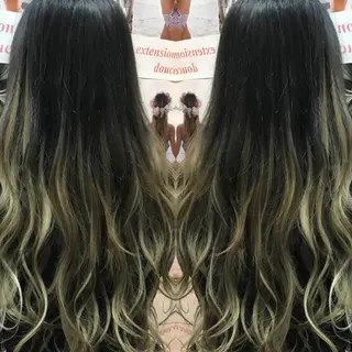 ロング カラー パーマ ヘアアレンジ R3 Eyelash RSKのマツエク・マツパデザイン