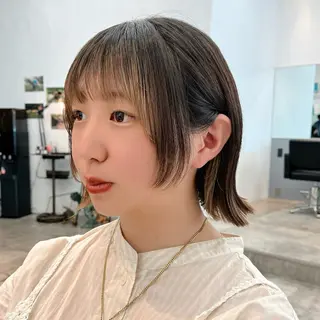 ショート カラー ヘアアレンジ 🌱ボブ/レイヤー/ ベージュ/あやみ✨のヘアスタイル