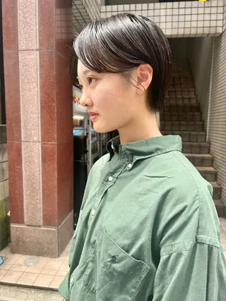 ショート カラー 🌿ショート🌿 パーマ🌿淳平のヘアスタイル