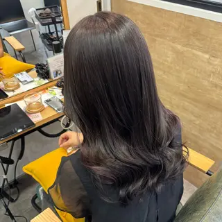 カラー 艶感カラー/オリーブ アレンジ：♡のヘアスタイル