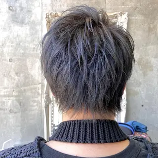 ショート カラー ヘアアレンジ メンズ 【ダメージレス施術】 【透明感】北村 拓也のヘアスタイル