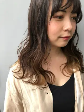 ロング カラー SHOEI 【nero】のヘアスタイル