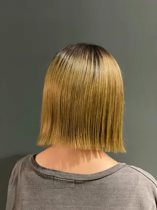 ミディアム カラー stylist トモヤのヘアスタイル