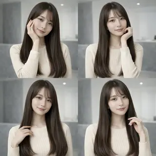 ロング ♦️髪質改善縮毛矯正 美髪💍谷口克也♦️のヘアスタイル