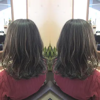 ミディアム カラー 青木 茂樹⭐️ 透明感カラーのヘアスタイル