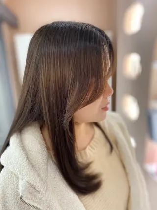 ロング 透明感カラー💜艶髪 sayakaのヘアスタイル