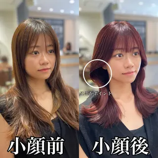 セミロング 映える顔まわり/前髪 特化 💗 ユキマのヘアスタイル