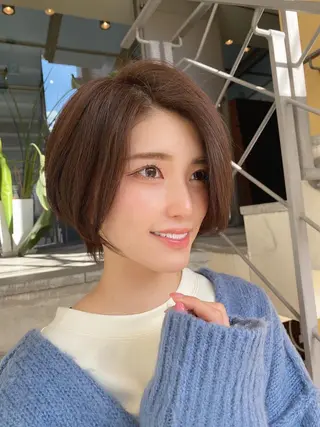 ショート カラー 🌟モテ髪ショート 🌟店長 津賀涼のヘアスタイル